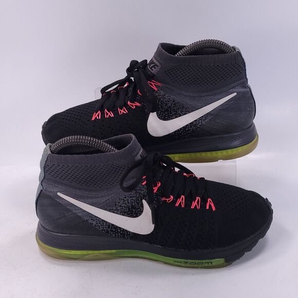 Nike Zoom All Out Flyknit Training Shoe Womens Size 7 845361-002 Black Gray - Picture 6 of 8
